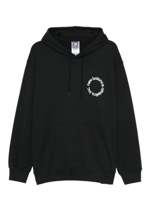 New Balance circular-logo hoodie - Black
