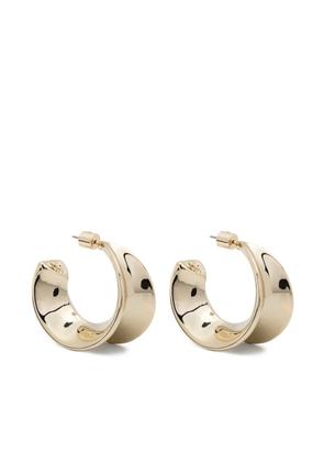 Patrizia Pepe Waves half-hoop earrings - Gold