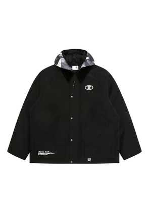AAPE BY *A BATHING APE® camouflage-pattern hooded jacket - Black