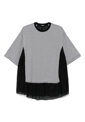 Undercover striped T-shirt - Black