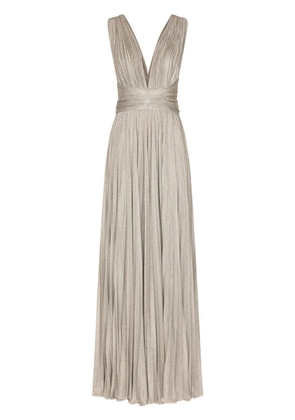 Dolce & Gabbana lamé-effect maxi dress - Grey