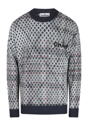 Vivienne Westwood checked houndstooth sweater - White