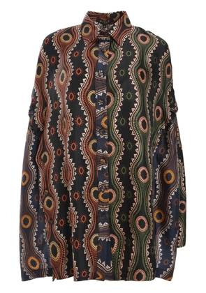 Biyan printed silk shirt - Black