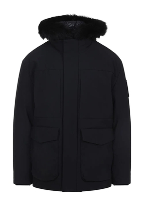 Moose Knuckles fur hooded jacket - Black