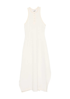 Nanushka draped-hem tank midi dress - Neutrals