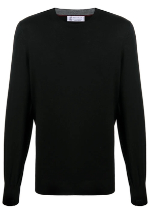 Brunello Cucinelli long-sleeve jumper - Black