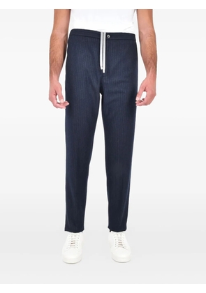 Boglioli pinstripe drawstring trousers - Blue