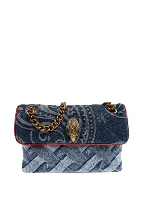 Kurt Geiger London mini Kensington Soft paisley-print cross body bag - Blue
