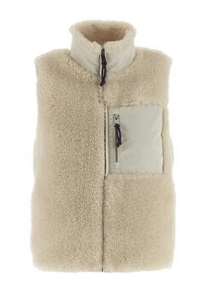 Tory Burch stand-collar fleece gilet - Neutrals