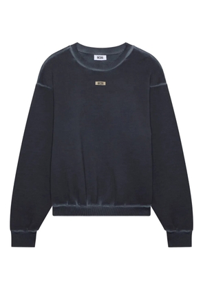 GCDS logo-patch sweatshirt - Blue