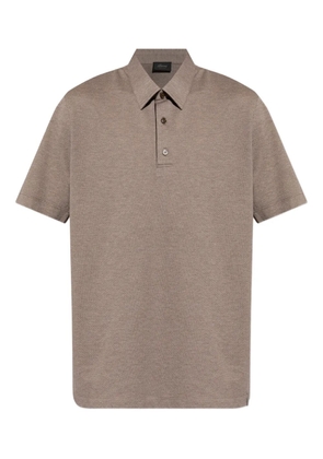 Brioni short-sleeve polo shirt - Brown