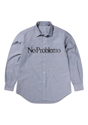 Aries slogan-print shirt - Grey