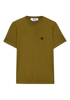 MSGM logo-embroidered T-shirt - Green