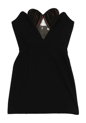 Nensi Dojaka cut-out strapless mini dress - Black