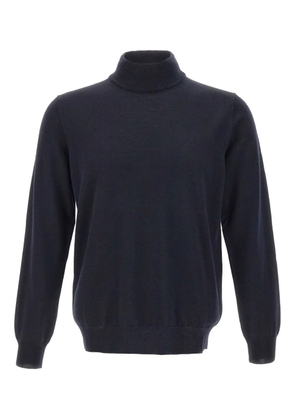 Kangra mock-neck ribbed-cuff sweater - Blue