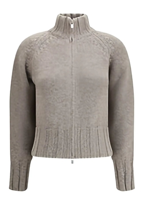 Magda Butrym turtleneck zip-front cardigan - Grey
