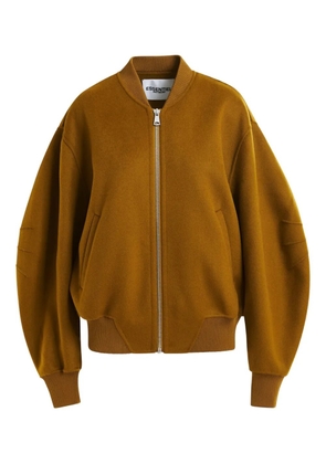 Essentiel Antwerp dropped-shoulder zip-front bomber jacket - Brown