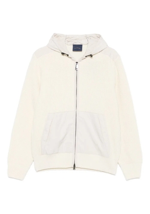 Paul & Shark rib-knit hoodie - White