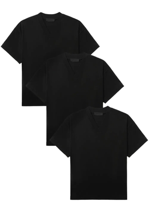FEAR OF GOD ESSENTIALS V-neck T-shirt (pack of three) - Black
