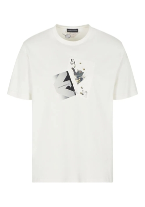 Emporio Armani graphic-print T-shirt - White