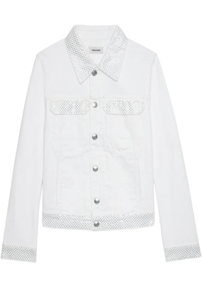 Zadig&Voltaire Kioky denim jacket - White
