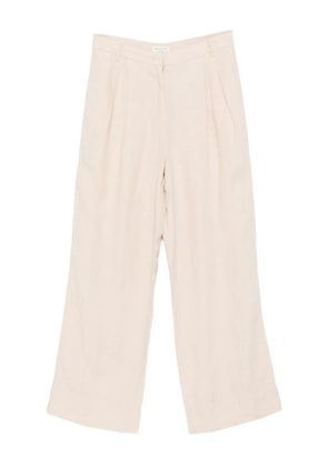 Marc O'Polo pleated linen trousers - Neutrals