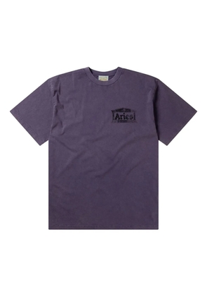Aries logo-print t-shirt - Purple