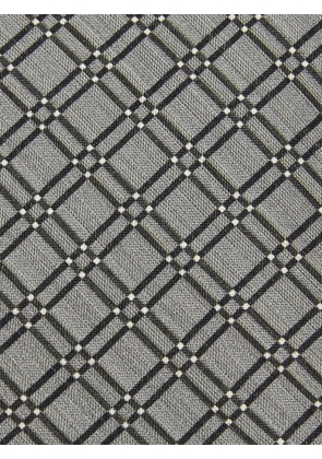 S.T. Dupont geometric-pattern tie - Grey