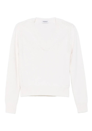 DONDUP V-neck sweater - White