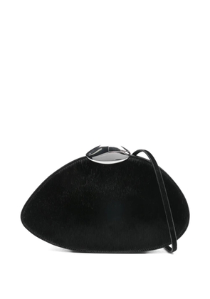 Benedetta Bruzziches silver-tone detail clutch bag - Black