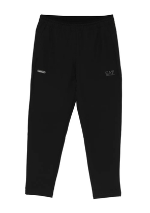 Ea7 Emporio Armani logo-print track pants - Black