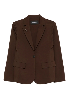 Fabiana Filippi button blazer - Brown