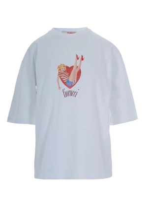 Fiorucci heart-print cotton T-shirt - White