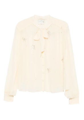 Forte Forte embellished bow blouse - Neutrals