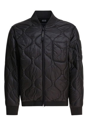 C.P. Company quilted bomber jacket - Black