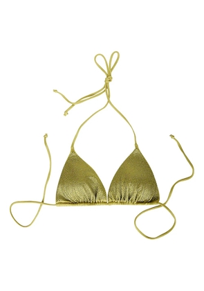 MC2 Saint Barth strass triangle-cup bikini top - Green