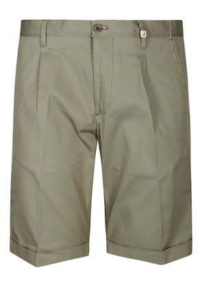 Myths pleated cotton shorts - Green
