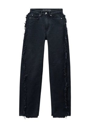 Alexander Wang Float frayed-seams denim jeans - Black