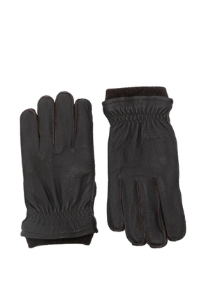 Barbour leather gloves - Brown