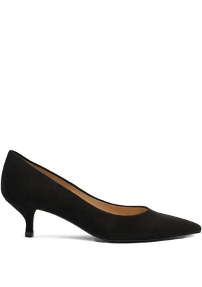Stuart Weitzman 50mm Stuart power kitten-heel pumps - Black