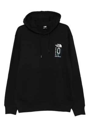 The North Face graphic-print hooded sweatshirt - Black