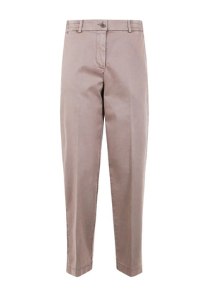 Seventy elastic-waistband cotton trousers - Neutrals