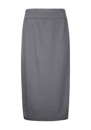 Labo Art elasticated-waistband midi skirt - Grey