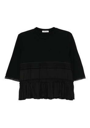 Undercover pleated cotton blouse - Black