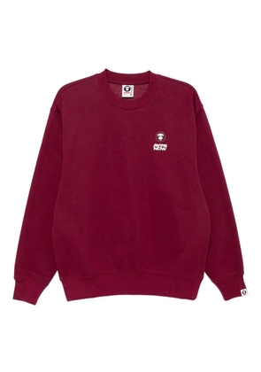 AAPE BY *A BATHING APE® logo-appliqué sweatshirt - Red