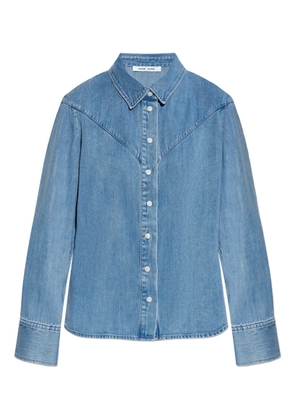 SAMSOE SAMSOE Samos denim button-up shirt - Blue
