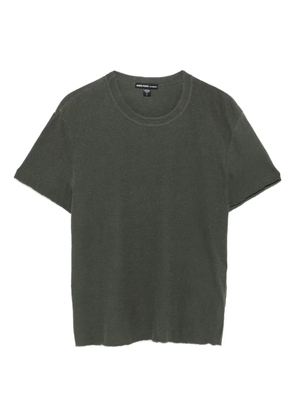 James Perse raw-edge cotton top - Grey
