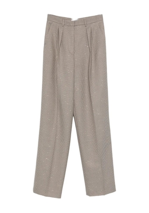 Manuel Ritz pleat-detailing trousers - Brown