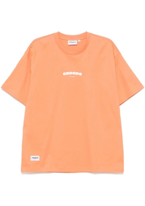 CHOCOOLATE logo-print T-shirt - Orange