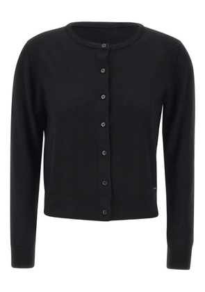kaos button crew-neck cardigan - Black